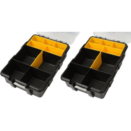 VOREL Set 4 cutii organizatoare din plastic