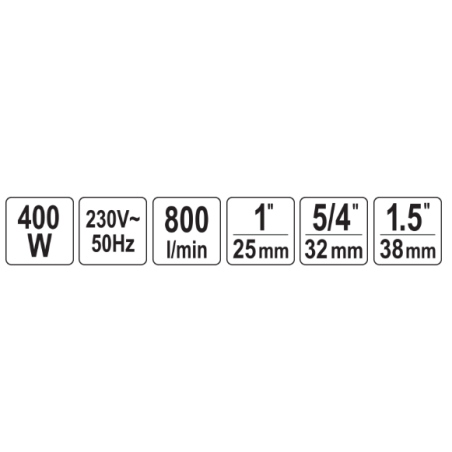 STHOR Pompa submersibila pentru apa murdara, 400W