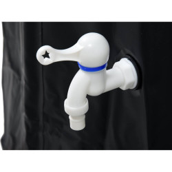 FLO Rezervor apa de ploaie, capacitate 500 l, PVC, negru