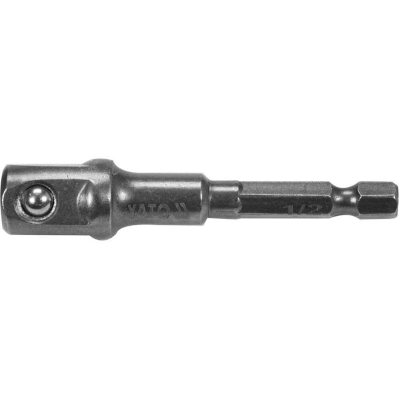 YATO Adaptor hexagonal 1/4 pentru tubulare 1/2'', 70mm, CrV