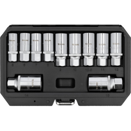 YATO Set dispozitive demontare suruburi rupte, 11 piese