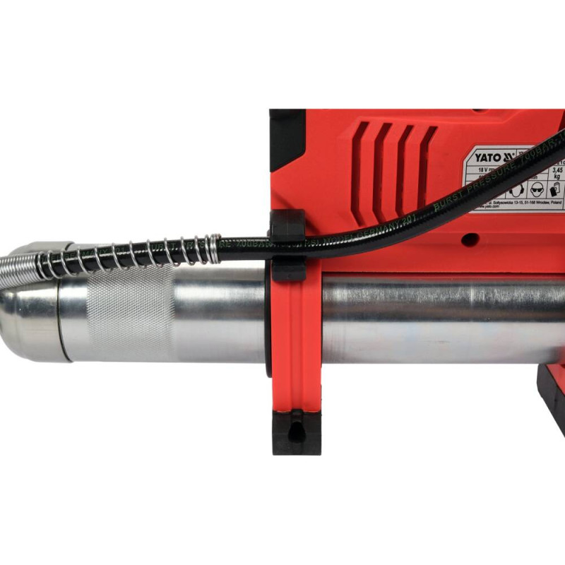 YATO Pistol de gresat cu acumulator Li-Ion 18V 3Ah, 620 Bar