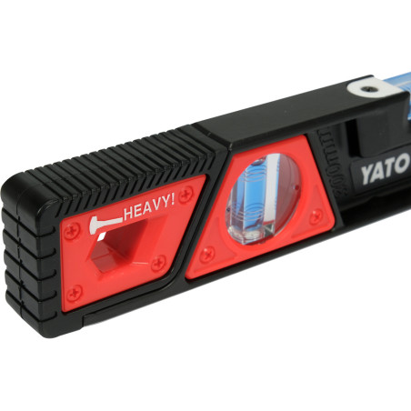 YATO Nivela de aluminiu magnetica, rezistenta la socuri, lungime 600 mm