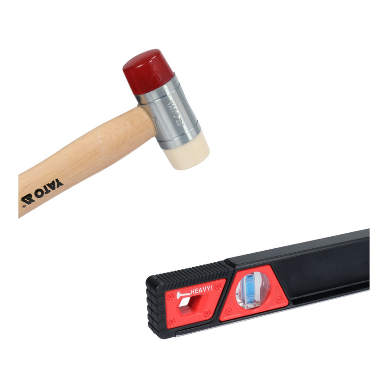 YATO YATO Nivela de aluminiu magnetica, rezistenta la socuri, lungime 800 mm