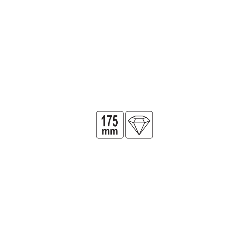 YATO Diamant pentru sticla, lungime 175 mm