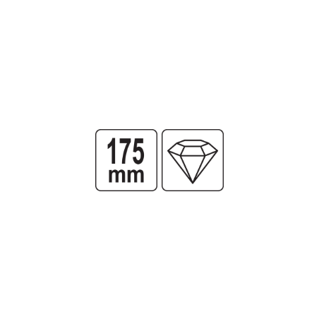YATO Diamant pentru sticla, lungime 175 mm