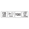 YATO Instrument pentru taiat sticla si ceramica, 2 capete, 120 mm