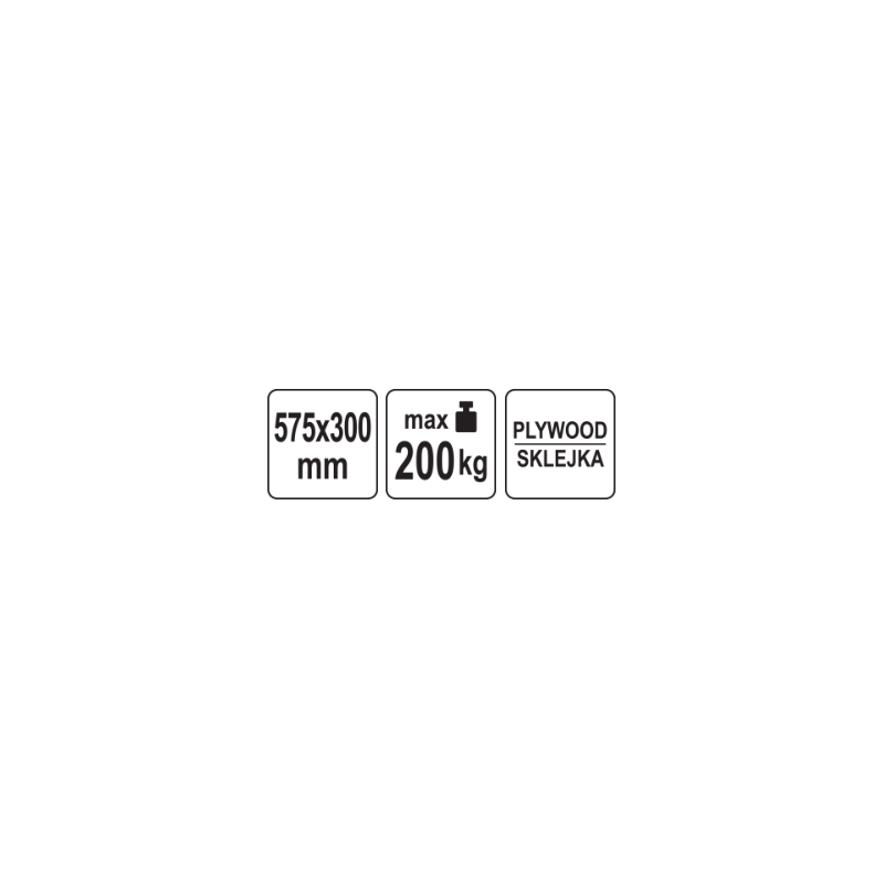 YATO Platforma cu roti pentru transport, 575x300 mm