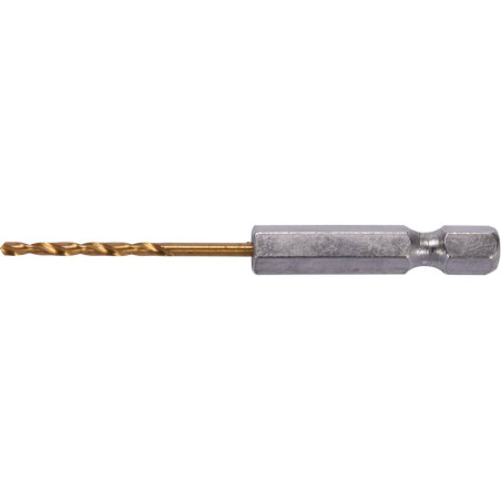 YATO Burghiu metal cu prindere hexagonala 1/4" HSS-TIN, diametru 2 mm