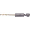 YATO Burghiu metal cu prindere hexagonala 1/4" HSS-TIN, diametru 2 mm