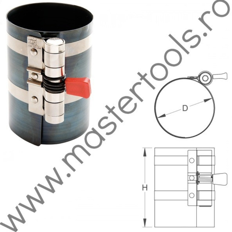 UNIOR Dispozitiv de montat pistoane, 165 mm, 3.1/2" - 7"