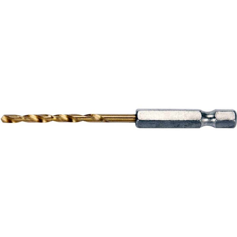 YATO Burghiu metal cu prindere hexagonala 1/4" HSS-TIN, diametru 3 mm