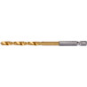 YATO Burghiu metal cu prindere hexagonala 1/4" HSS-TIN, diametru 5.5 mm