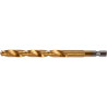 YATO Burghiu metal cu prindere hexagonala 1/4" HSS-TIN, diametru 8 mm