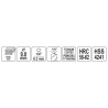 YATO Burghiu freza pentru metal prindere hexagonala 1/4" HSS-TIN, 9 mm