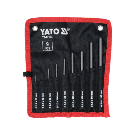 YATO Set 9 punctatoare, CrV