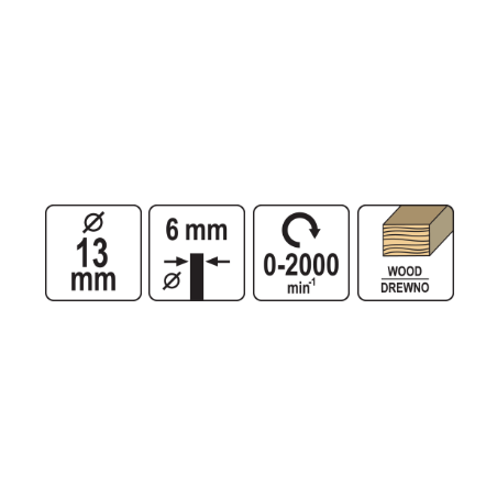 YATO Freza pentru lemn, diametru 13 mm