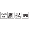 YATO Perna pentru ridicare, 165 x 150 mm, max. 135 kg