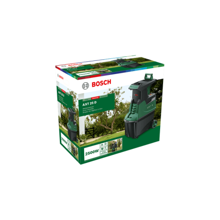 BOSCH AXT 25 D Tocator crengi si resturi vegetale 2500 W, 40 mm,  53 l