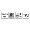 YATO Perna pentru ridicare, 190 x 110 mm, max. 135 kg