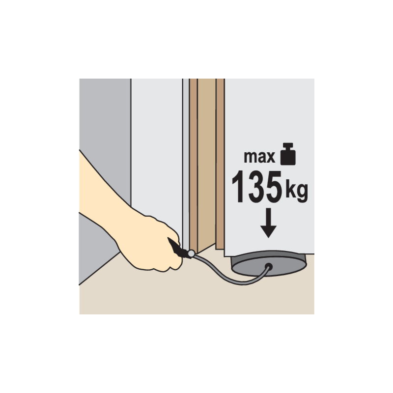 YATO Perna pentru ridicare, 270 x 130 mm, max. 135 kg