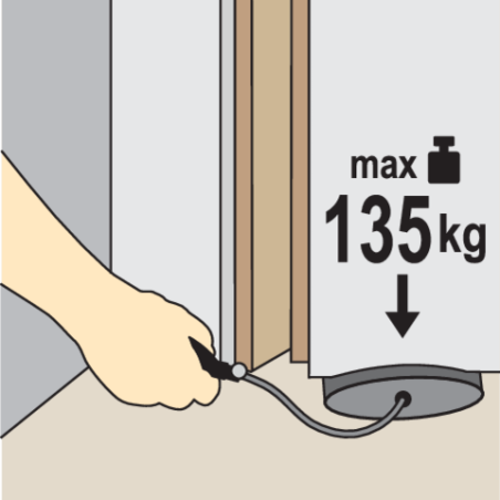 YATO Perna pentru ridicare, 270 x 130 mm, max. 135 kg