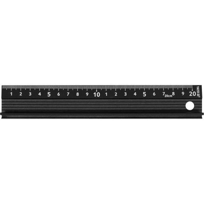 YATO Rigla din aluminiu cu maner, lungime 200 mm