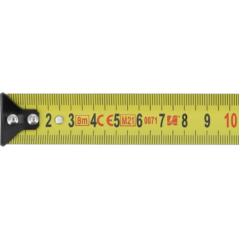 YATO Ruleta cu banda de otel, 8 m x 25 mm