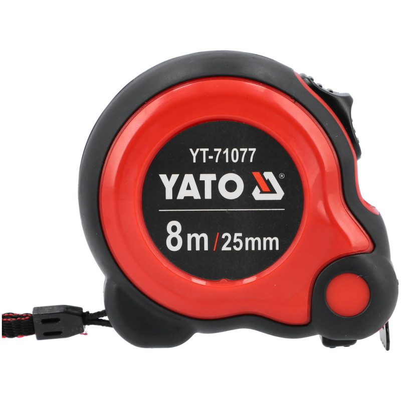 YATO Ruleta cu banda de otel, 8 m x 25 mm