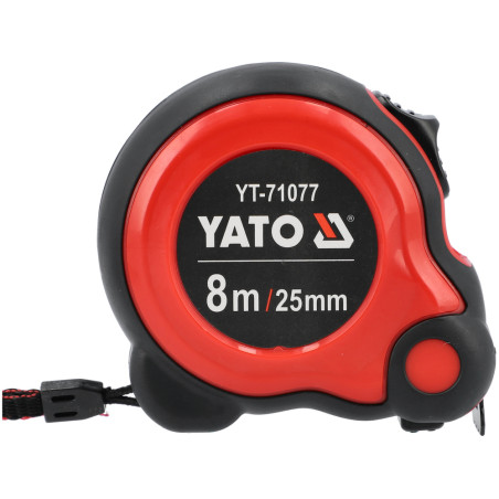 YATO Ruleta cu banda de otel, 8 m x 25 mm