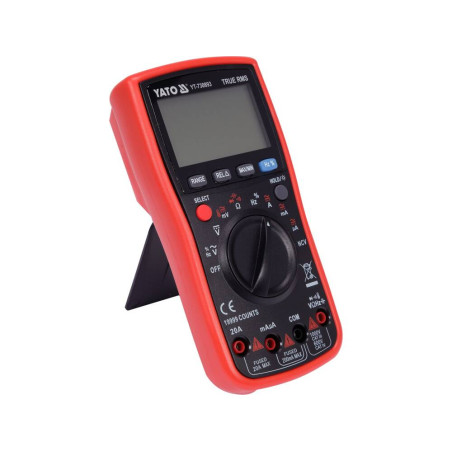 YATO Multimetru universal cu functia TRUE RMS, ecran LCD