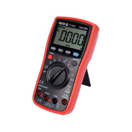 YATO Multimetru universal cu functia TRUE RMS, ecran LCD