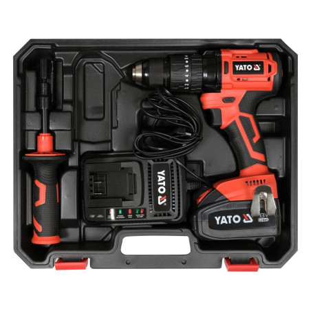 YT-82790 YATO Bormasina cu percutie Li-Ion 18V, 3Ah, 75Nm, fara perii