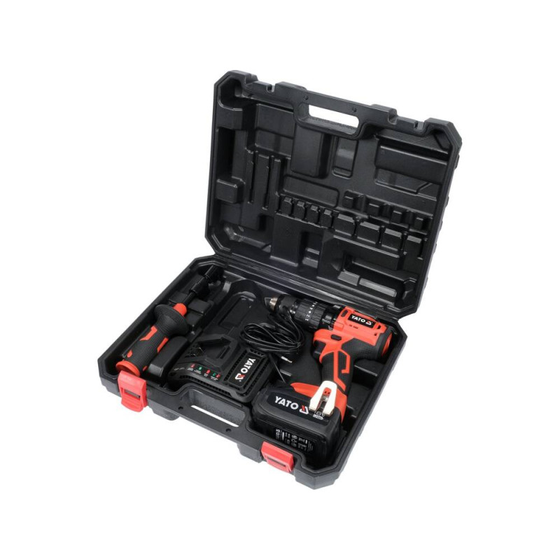 YT-82790 YATO Bormasina cu percutie Li-Ion 18V, 3Ah, 75Nm, fara perii