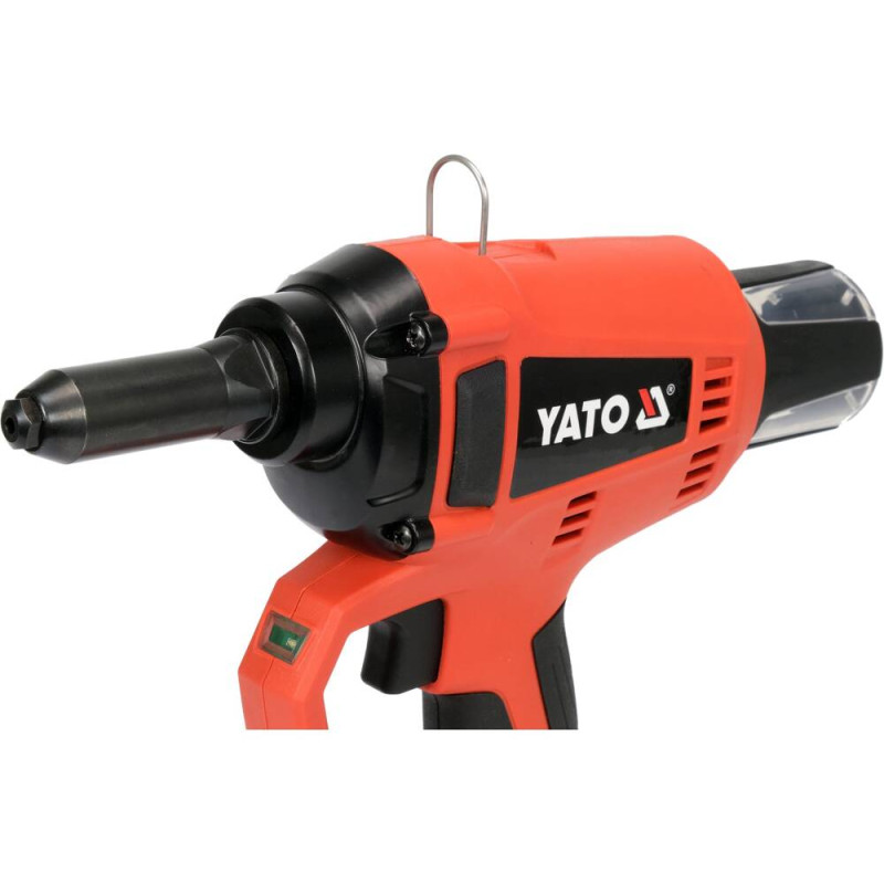 YATO Masina pentru nituri Li-Ion 18V 3 Ah, diametru nituri 2.4-5.0 mm