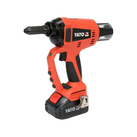 YATO Masina pentru nituri Li-Ion 18V 3 Ah, diametru nituri 2.4-5.0 mm