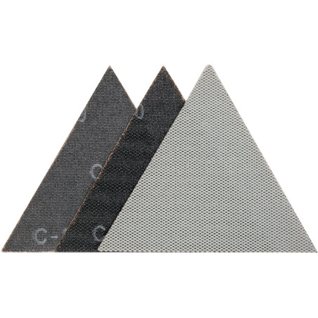 YATO Set 3 plase abrazive triunghiulare cu prindere velcro, 28 cm, P80