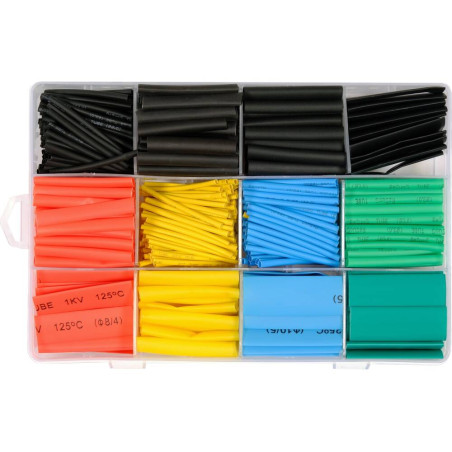 YATO Set 530 de tuburi termocontractabile, diverse culori