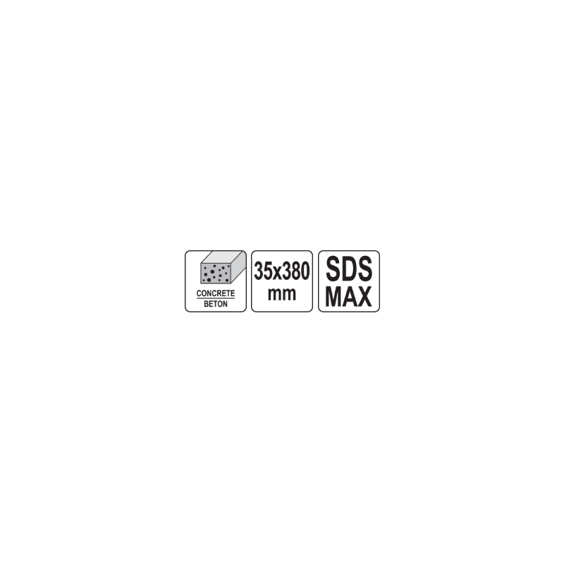 YATO Dalta fluture pentru canal, prindere SDS MAX, 35 x 380 mm