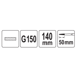 YATO Pila diamantata dreapta 4x160x50 mm, G150