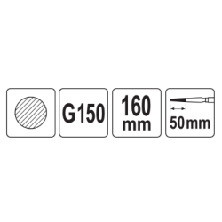 YATO Pila diamantata rotunda 4x160x50 mm, granulatie G150