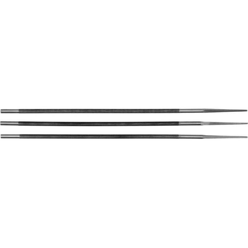 YATO Set 3 pile rotunde pentru ascutit lant drujba 4x250 mm