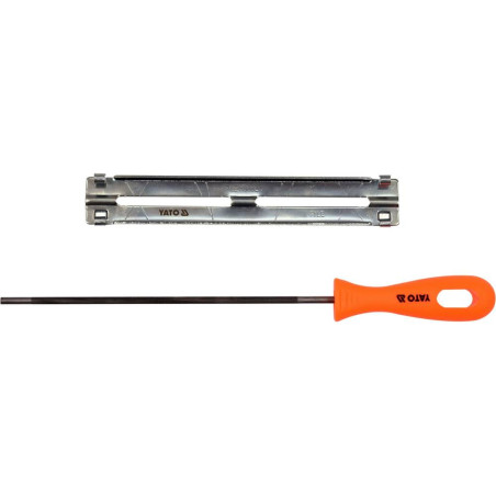 YATO Pila pentru ascutit lant drujba cu maner si suport, 4.5x250 mm