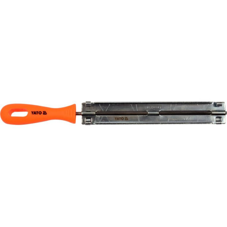 YATO Pila pentru ascutit lant drujba cu maner si suport, 4.5x250 mm