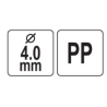 YATO Maner pentru pila de ascutit lant din polipropilena, diametru 4mm