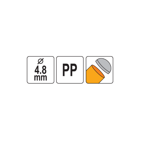 YATO Maner pentru pila de ascutit lant din polipropilena, diametru 4.8 mm