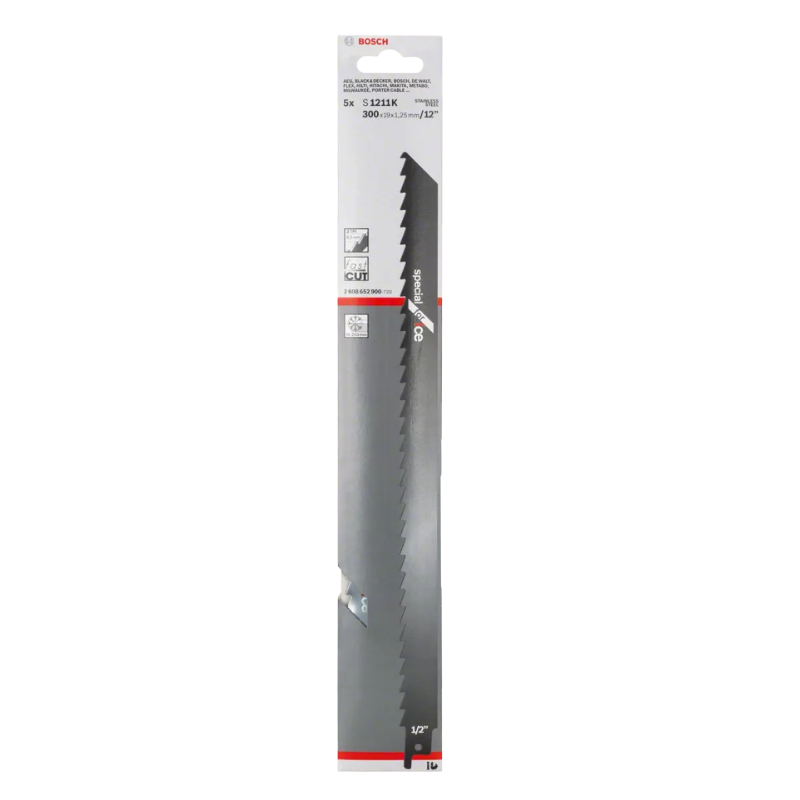 2608652901 BOSCH Set 2 panze fierastrau sabie PRO Ice S1211K, 1,25 x 19 x 300 mm