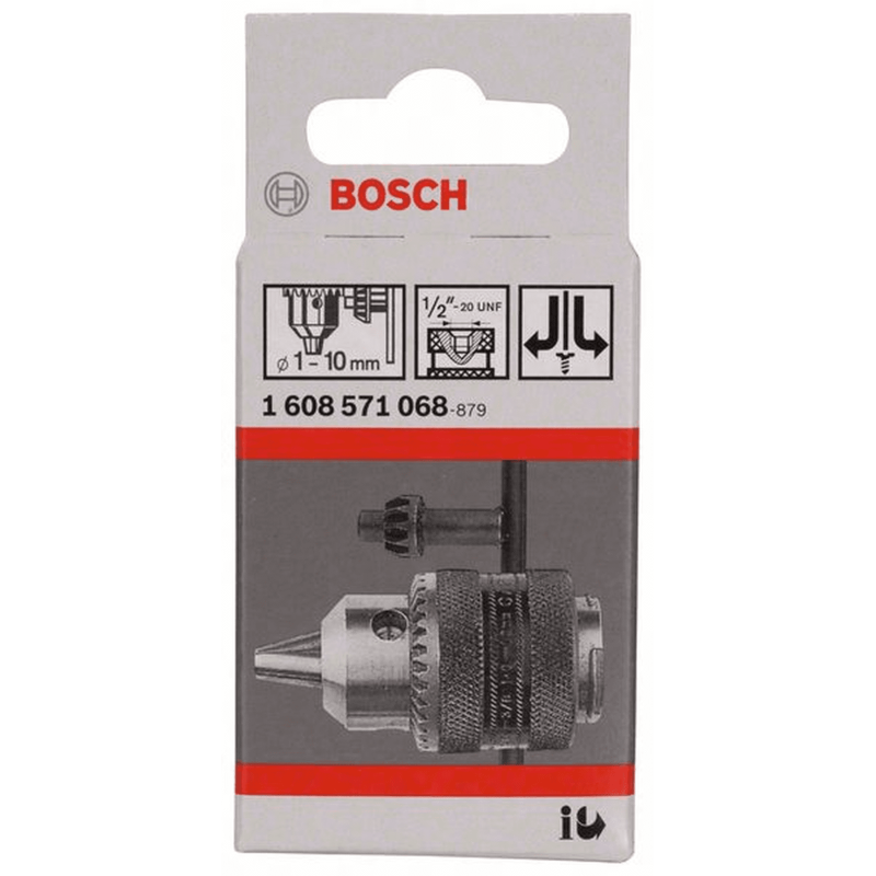 BOSCH Mandrina cu cheie 1-10mm, prindere 1/2"