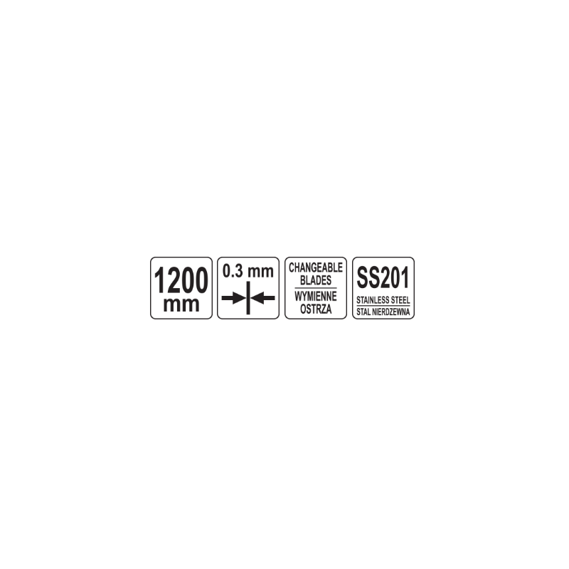 VOREL Gletiera pentru finisare, lungime 1200 mm