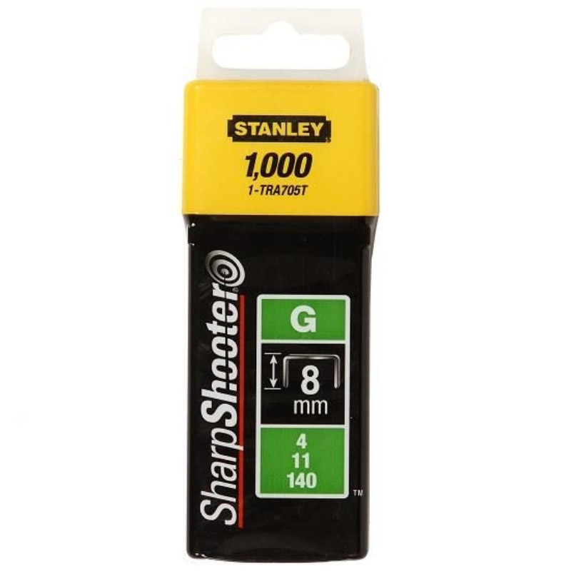 STANLEY Capse pentru capsator uz profesional Tip G, 8 mm